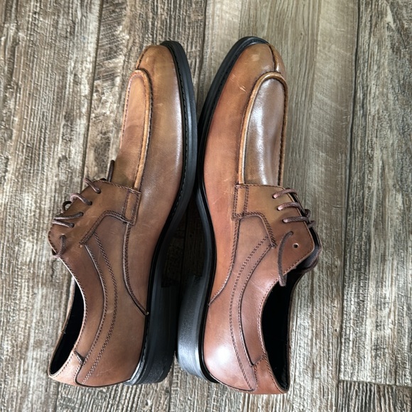 🌟Joseph Abboud 🌟Shoes Merrick 🌟Dress Cognac Oxford Lace Up Brown Mens Size, 10D - Picture 6 of 10